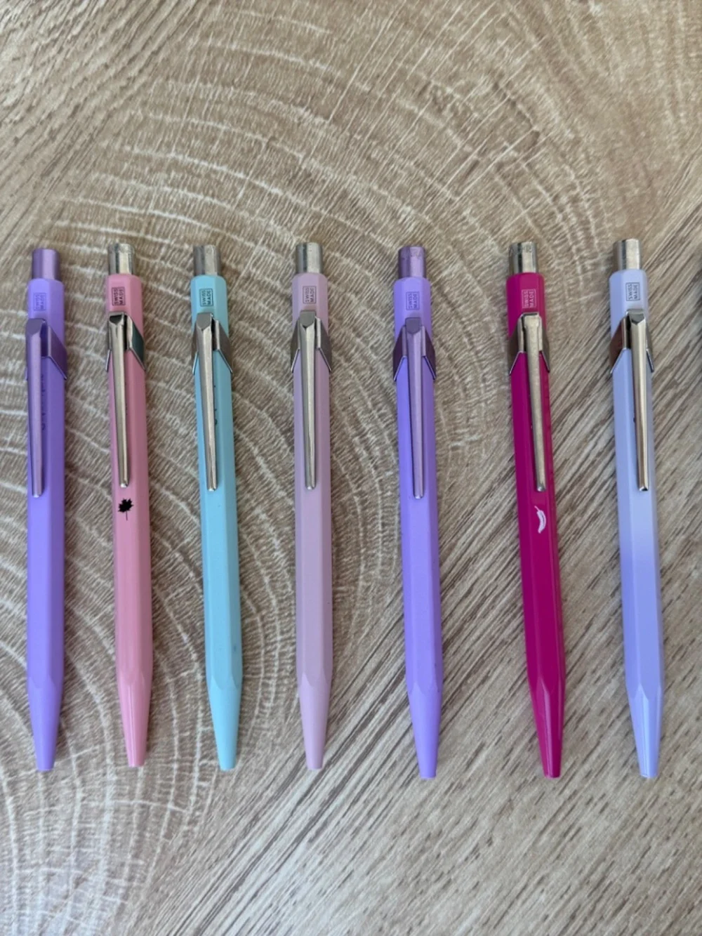 11 X CARAN d'ACHE 849 Ballpoint Pens + 2 X Mechanical Pencils